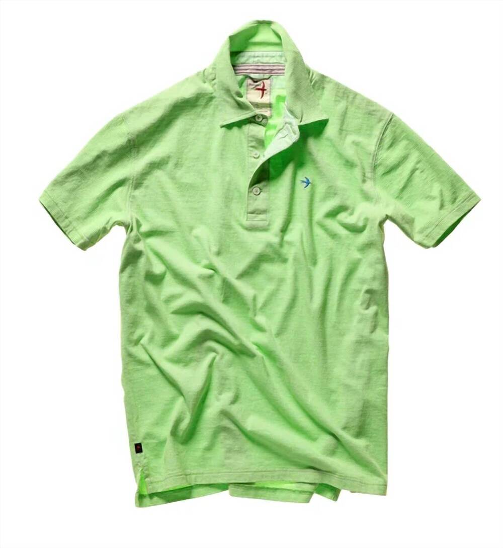 NEW RELWEN men's ringspun polo in lime